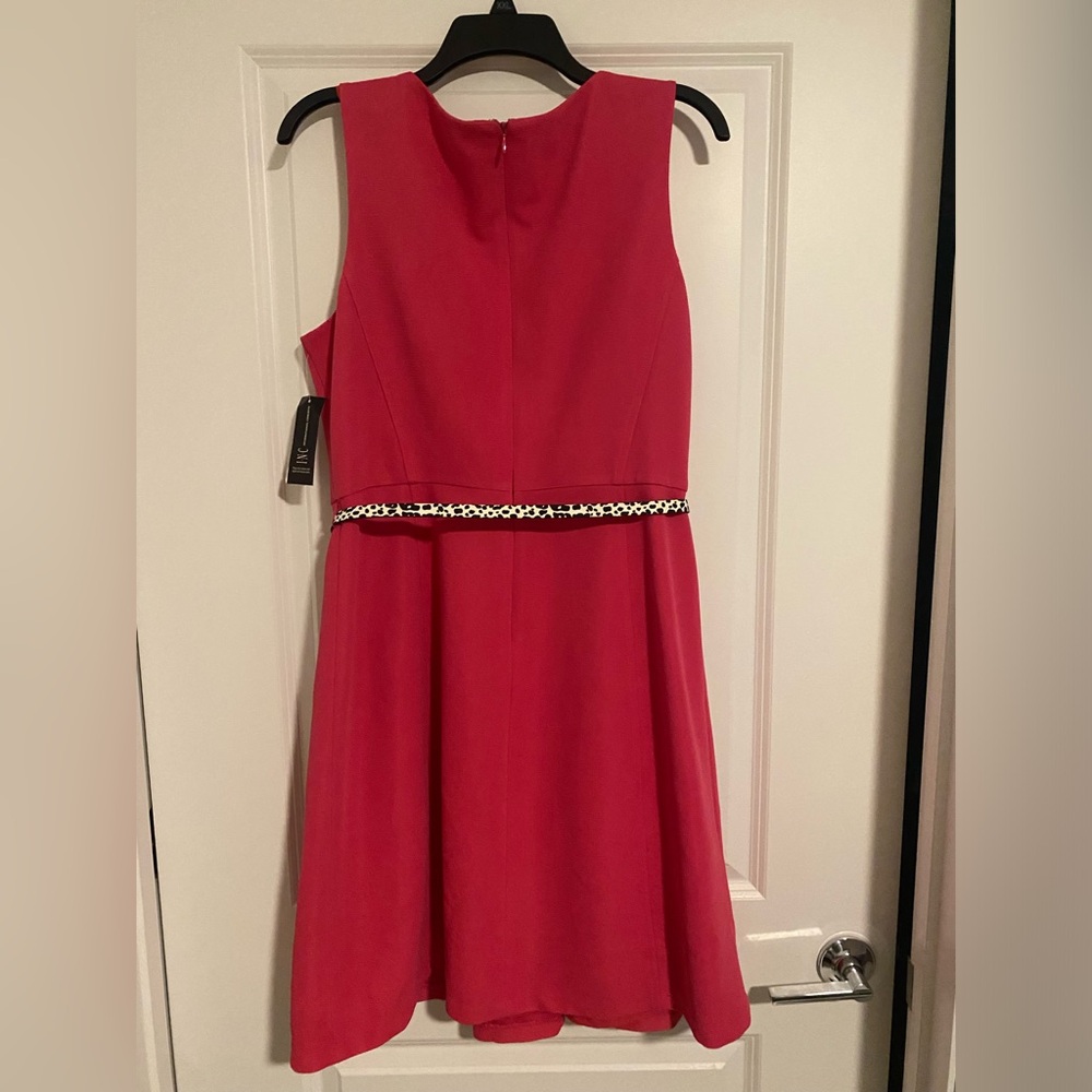 INC International Concepts Hot Pink Midi Dress